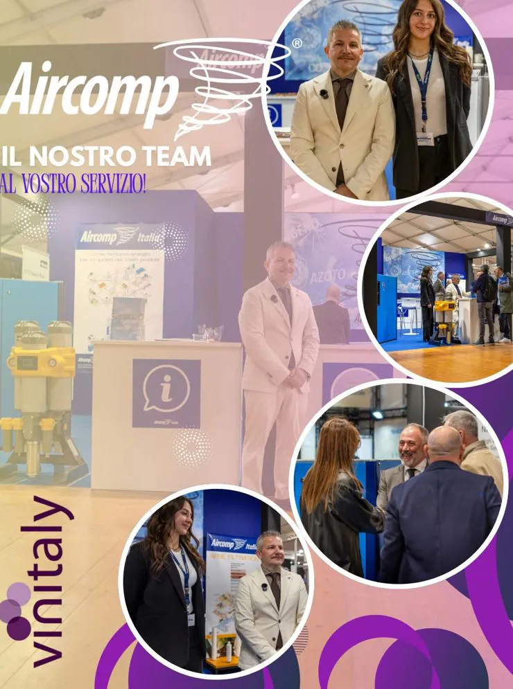 Aria Compressa per il Settore Vitivinicolo - VInitaly 2026 Aircomp Italia
